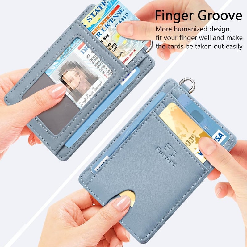 FurArt Slim Minimalist Wallet, Front Pocket Wallets, RFID Blocking, Credit Card Holder for Men - Image 3